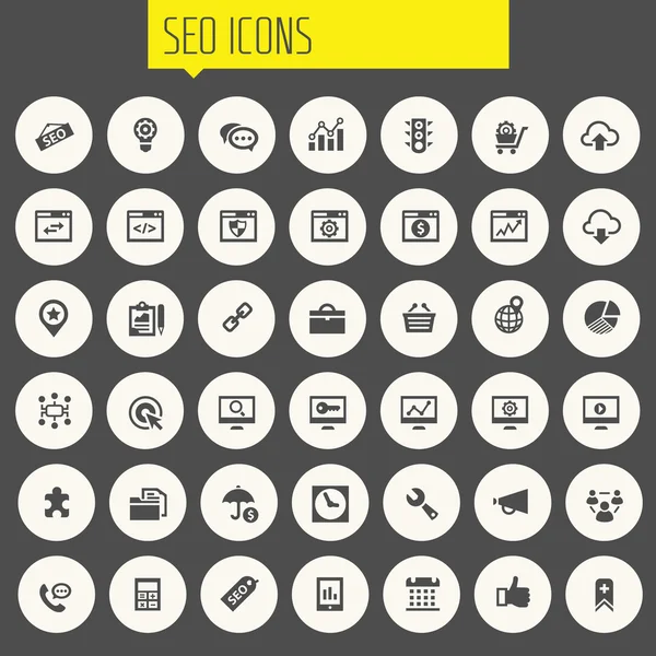 Big SEO icônes ensemble — Image vectorielle