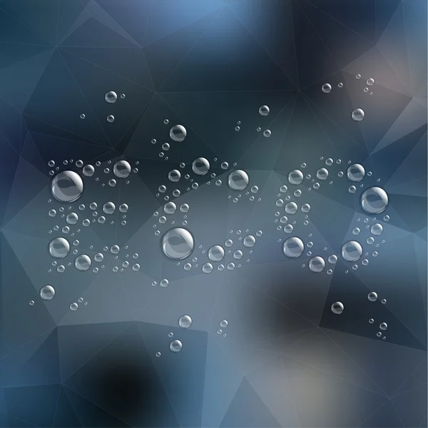 水滴のある抽象的な背景 — ストックベクタ