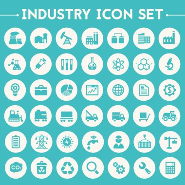 Büyük sanayi Icons set