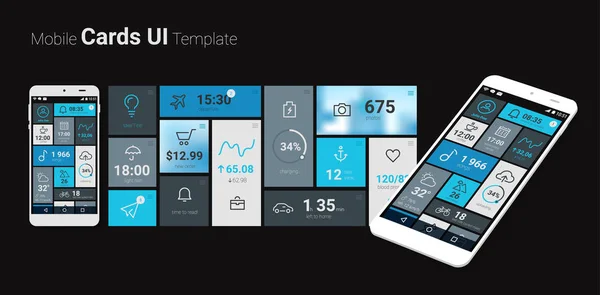Cep kartları UI 3d Mockup