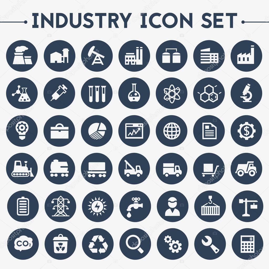 Big Industry icons set