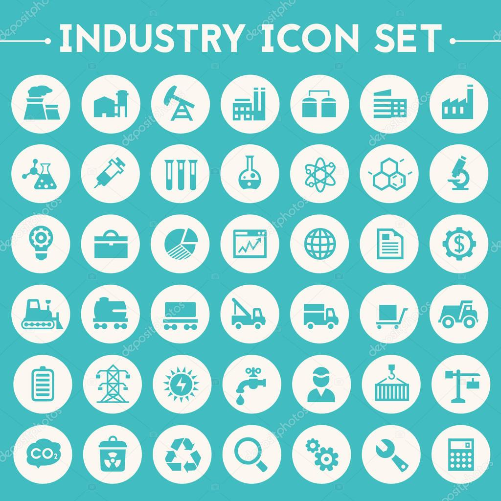 Big Industry icons set