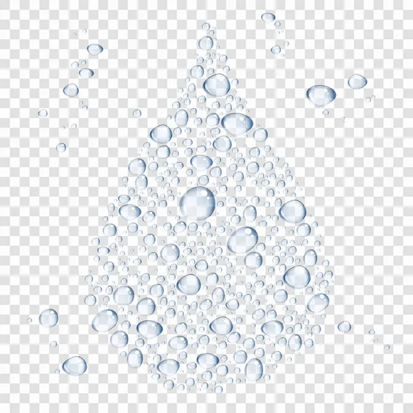 Gouttes d'eau abstraites — Image vectorielle