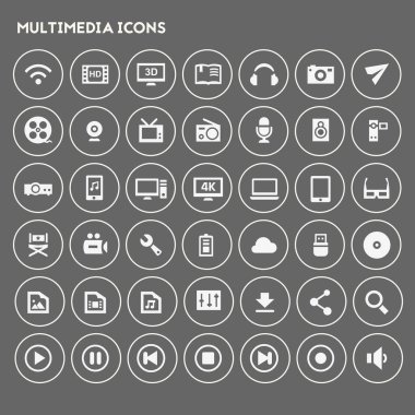 Multimedya Icon set