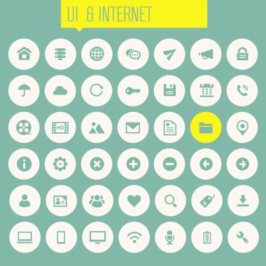 Kullanıcı arabirimi ve Internet simge seti