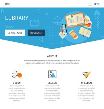 bir sayfa web sitesi tasarımı