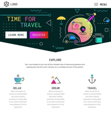 bir sayfa web sitesi tasarımı