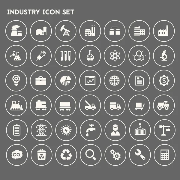 Big Industry set di icone — Vettoriale Stock