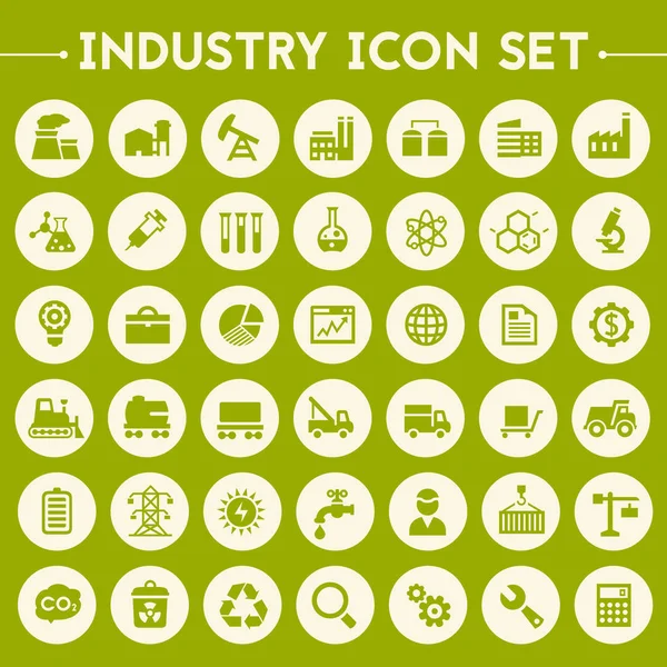 Ensemble d'icônes Big Industry — Image vectorielle