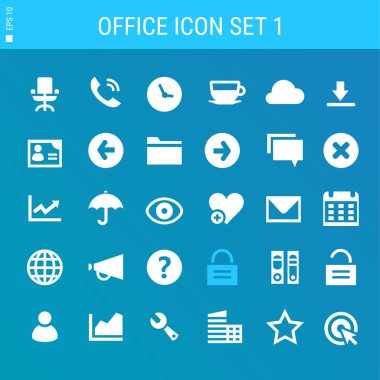 çok renkli office simgeleri