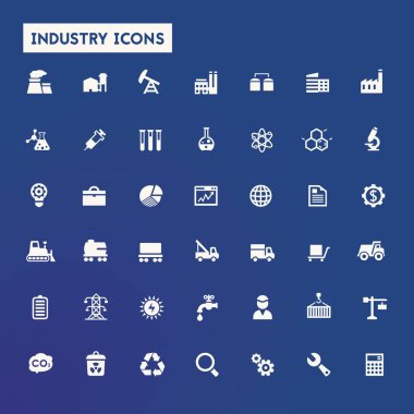 Büyük sanayi Icons set