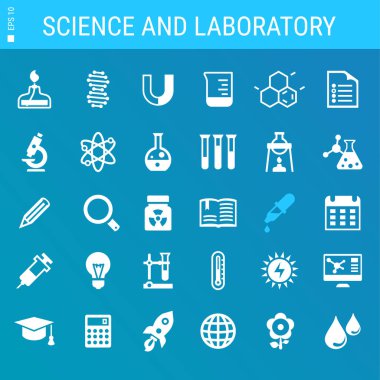 Bilim ve laboratuvar Icons collection