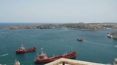 Malta Valletta - 1 Temmuz, 2016:View üst Baraka üzerinde Senglea, Birgu ve Kalkara savaş Müzesi StayAt.