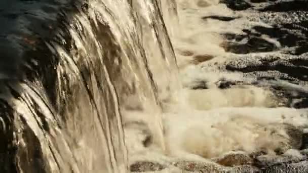 流动的河流水特写. — 图库视频影像