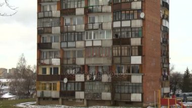 Vilnius, Litvanya daireler tipik Sosyalist blok. Doğu Avrupa.
