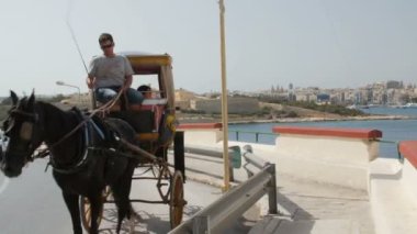 Malta Valletta - 1 Temmuz 2016. Malta'da tatil için eğlence.