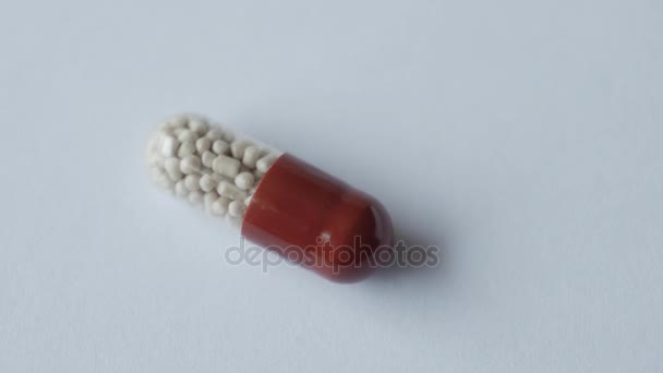 Pill close up stock footage — Stock Video