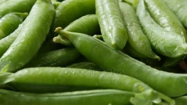 Yeşil bezelye döndürme, en iyi görünümü.