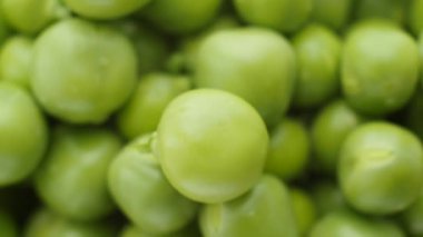 Yeşil bezelye döndürme, en iyi görünümü.