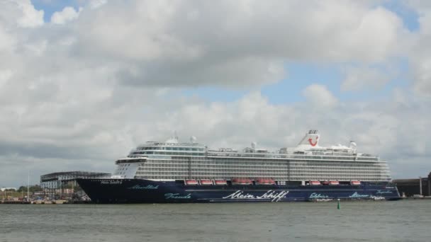 August 5 2017 Klaipeda Lithuania Cruise Ship Mein Schiff 6 Docked At Klaipeda Harbour