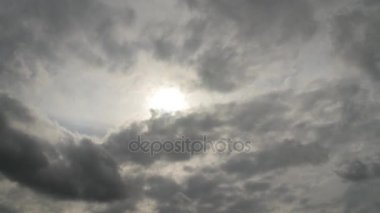 zaman atlamalı fırtına bulutları hızlı hareket