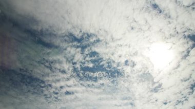 cirrocumulus bulutlar ve güneş