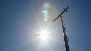 Güneş ışınları anemometre Rüzgar hızı ölçer.