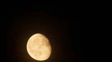 Ay yükselişi, gerçek zamanlı.