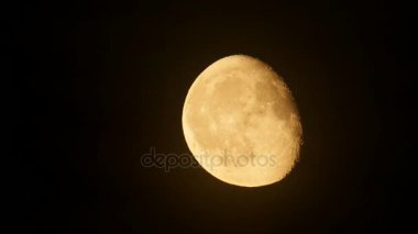 Ay yükselişi, gerçek zamanlı.