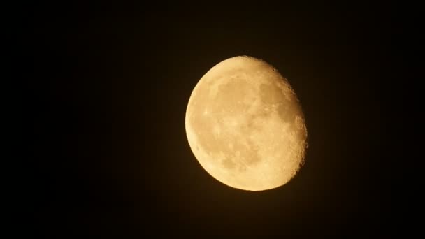 Lever de lune, temps réel . — Video