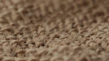 Çuval closeup doku ağır çekim, makro