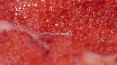 Kızılcık Reçeli, makro çekim arka plan.