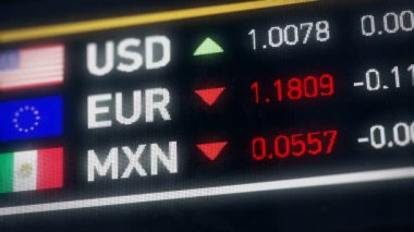 Meksika Pezosu, bize Doları, Euro karşılaştırma, düşen para, mali kriz