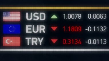 Türk Lirası, bize düşen Euro karşılaştırıldığında Doları, finansal kriz, varsayılan