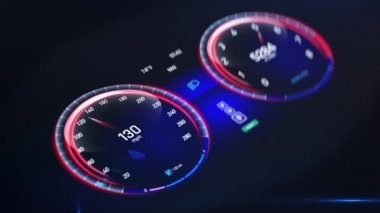 Spor araba hız göstergesi, aşırı hızlı sürüş, motor testi, yarışlar, alkollü araç kullanma.
