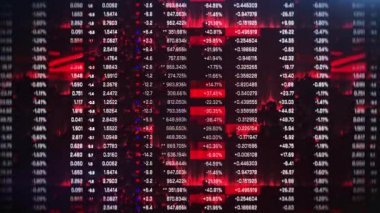 Rakamların düşmesi, fiyatların düşmesi, satışların düşmesi, borsa çökmesi, kriz, varsayılan