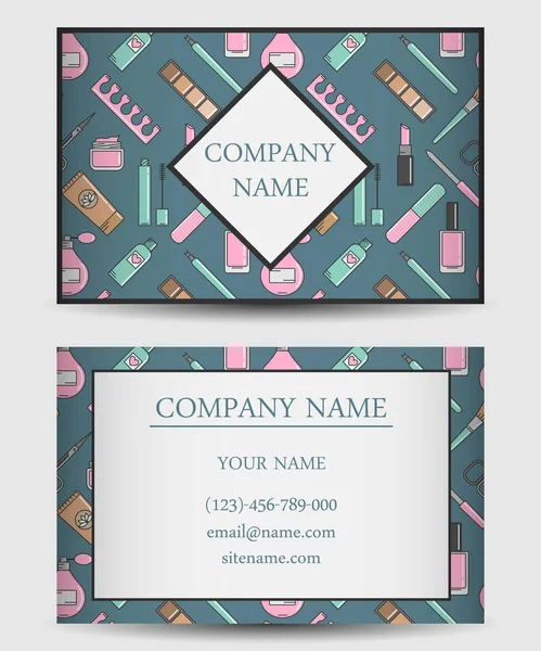 Vector business card template — Stock Vector