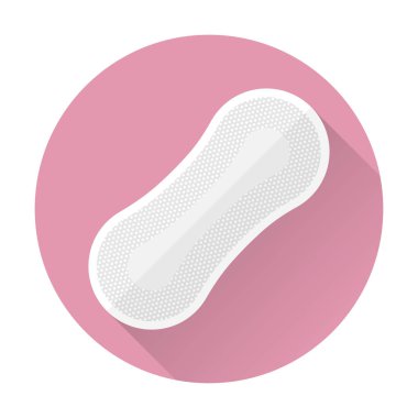 Kadınsı sıhhi yastıkları vektör simgeler. Kadınsı çizimi