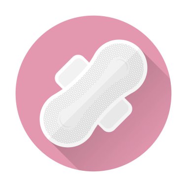 Kadınsı sıhhi yastıkları vektör simgeler. Kadınsı çizimi