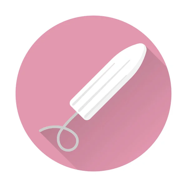 Ícones vetoriais de tampões higiênicos de mulheres. Ilustração do feminino — Vetor de Stock