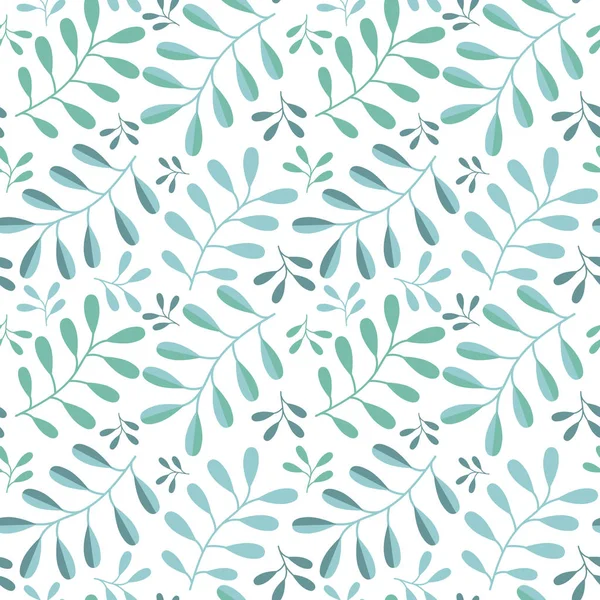 Patrón floral sin costura vectorial sobre fondo blanco . — Vector de stock