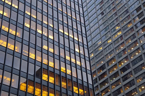 NYC intersección de edificios de gran altura fondo arquitectónico — Foto de Stock