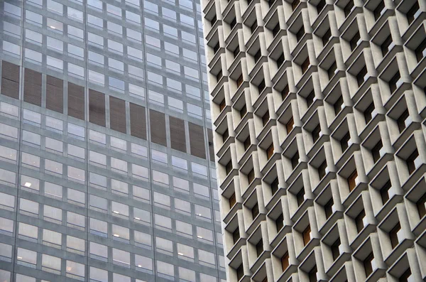 NYC intersección de edificios de gran altura fondo arquitectónico — Foto de Stock