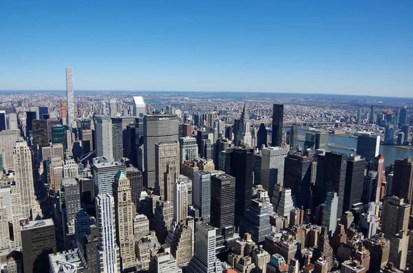 New York City - 5 Mart: Cityscape havadan görünümü Manhattan, New York, ABD 5 Mart 2017