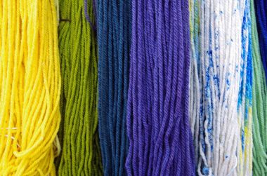 Merinos yün renkli boyalı Tekstil