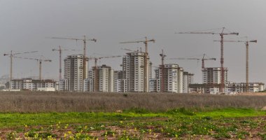 Raanana-20 Şubat 2017: Israil Inşaat sitesi