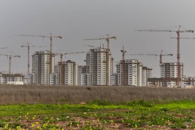 Raanana-20 Şubat 2017: Israil Inşaat sitesi