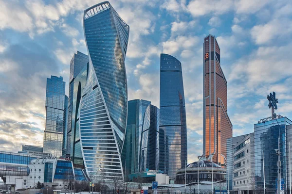 Moscú - 10 de enero de 2017: Centro de negocios de Moscú — Foto de Stock
