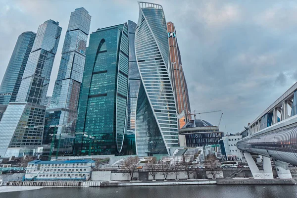 Moscú, 10 de enero de 2017: Centro de negocios de Moscú — Foto de Stock