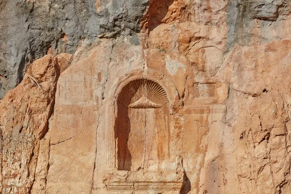 Ruinas de Cesarea de Filipos en el Golán, Israel — Foto de Stock